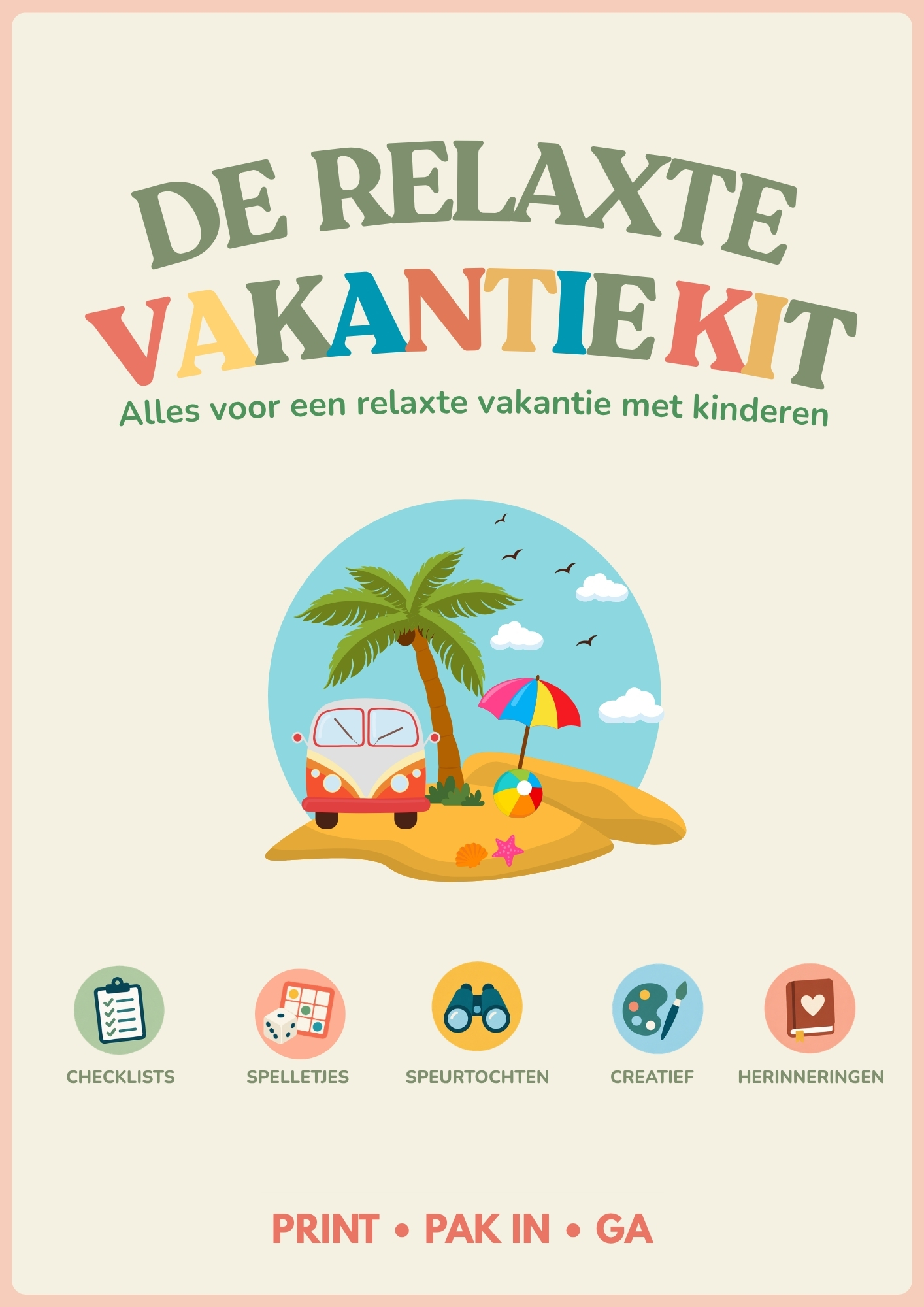 Voorbeeldpagina: De Relaxte Vakantie Kit